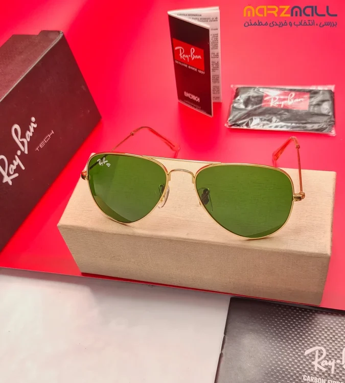 عینک آفتابی ری بن rb3044 aviator small